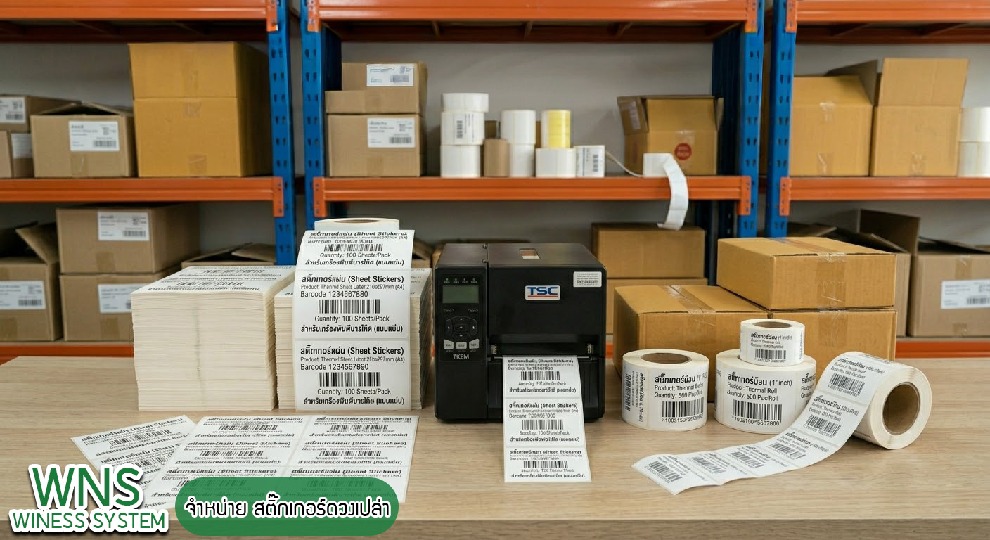 Winess System, บริษัท ไวซ เนส ซีสเต็มส์ จำกัด, รับผลิตฉลากตราสินค้า, จำหน่ายบาสติ๊เกอร์ดวงเปล่า, จำหน่ายลาเบล, ลาเบล, สติ๊เกอร์ดวงเปล่า, จำหน่ายสติ๊กเกอร์ดวงเปล่า, สเเกนเนอร์บาร์โค๊ด, โปรเเกรมพิมพ์บาร์โค๊ด, เครื่องพิมพ์บาร์โค๊ด, จำหน่ายเครื่องพิมพ์บาร์โค๊ด, จำหน่ายเครื่องปริ้นท์บาร์โค๊ด
