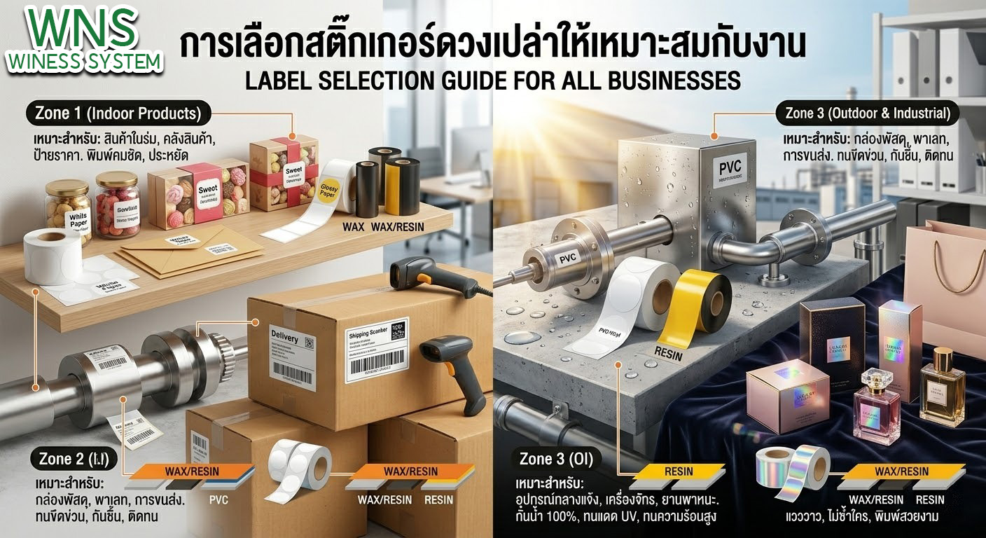 Winess System, บริษัท ไวซ เนส ซีสเต็มส์ จำกัด, รับผลิตฉลากตราสินค้า, จำหน่ายบาสติ๊เกอร์ดวงเปล่า, จำหน่ายลาเบล, ลาเบล, สติ๊เกอร์ดวงเปล่า, จำหน่ายสติ๊กเกอร์ดวงเปล่า, สเเกนเนอร์บาร์โค๊ด, โปรเเกรมพิมพ์บาร์โค๊ด, เครื่องพิมพ์บาร์โค๊ด, จำหน่ายเครื่องพิมพ์บาร์โค๊ด, จำหน่ายเครื่องปริ้นท์บาร์โค๊ด